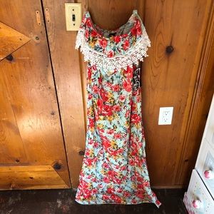 Strapless summer dress